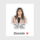 メラニアパーソナライズされたトランプ シール (シート)