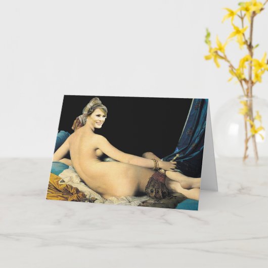 メラニアロールモデルカスタマイズ可能な誕生日カード カード (黄色い花)