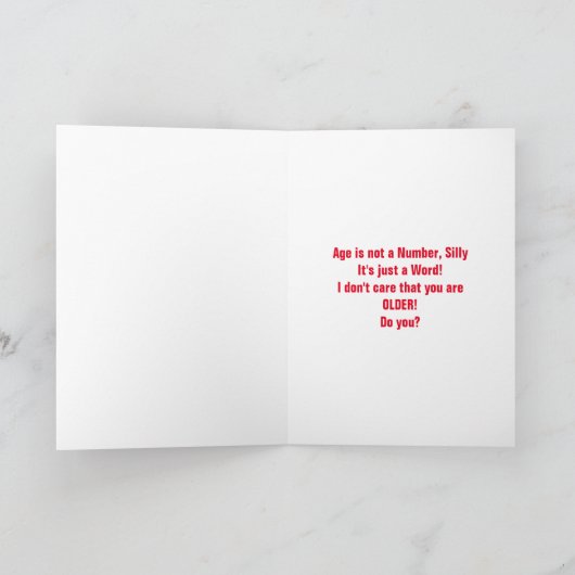 メラニア無感動誕生日グリーティングカード カード (内部)