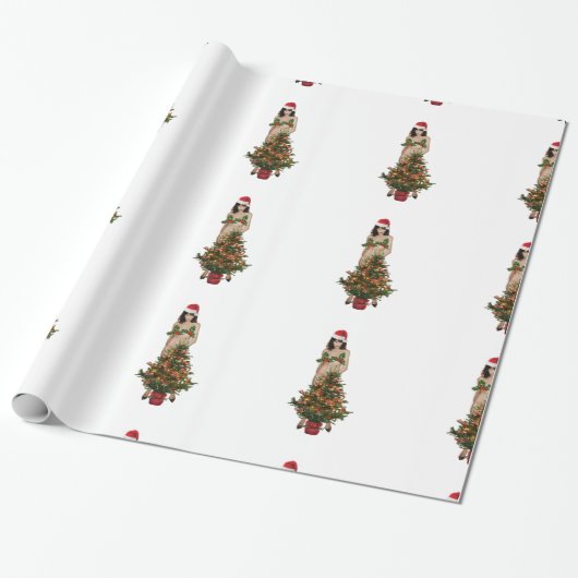 メラニア、クリスマス浮浪者 ラッピングペーパー (アンロールド)