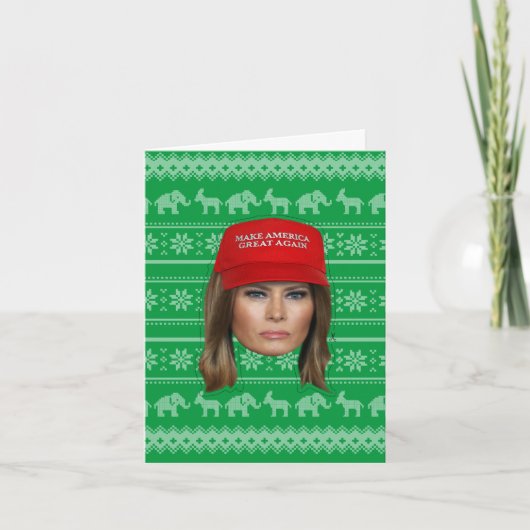 メラニア・トランプのMAGAクリスマス カード (正面)