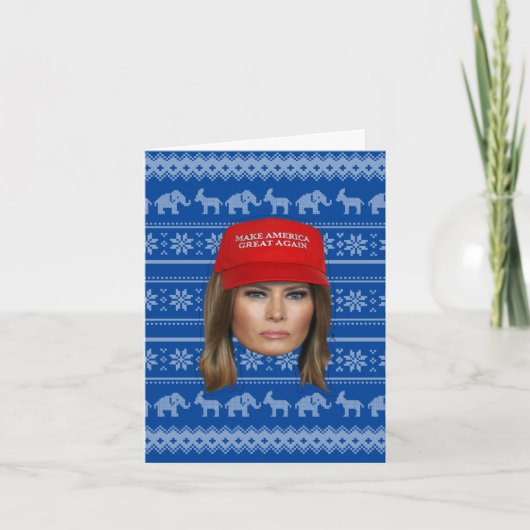 メラニア・トランプのMAGAクリスマス カード (正面)