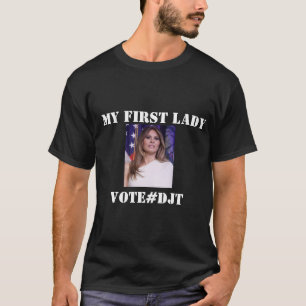 メラニア・トランプ実在。第1の女性。美しい Tシャツ