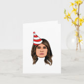 メラニア・トランプ 誕生日 カード (黄色い花)