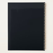 メラニコールBohoブルーイエロー猫好き プランナー手帳 (裏面)