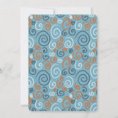 メラニズムキツネ年長少年動物の誕生日パーティー 招待状 (裏面)