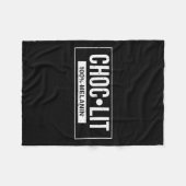 メラニンおもしろいチョコレートブラック歴史十二分C フリースブランケット (正面(横))