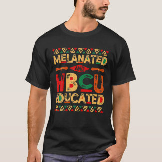 メラニンとHBCU教育アフリカのプライドブラック彼 Tシャツ