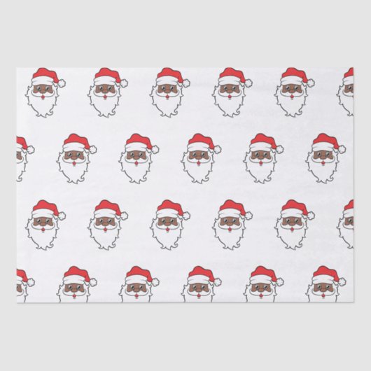 メラニンのクリスマスブラックサンタクロースを食べる 薄葉紙 (正面)