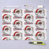 メラニンのクリスマスブラックサンタクロースを食べる 薄葉紙 (クラフト)