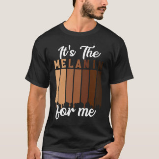 メラニンのメラニンでメラニン化した黒人文化W Tシャツ