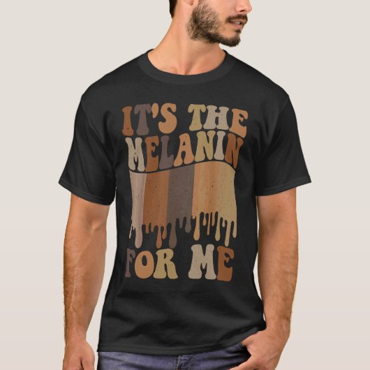 メラニンのメラニン黒い歴史Mo Tシャツ (正面)