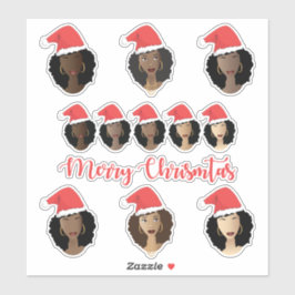 メラニンの色合い、黒人女性、メリークリスマス シール