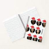 メラニンの色合い、黒人女性、メリークリスマス ノートブック (内部)