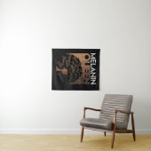 メラニンアフロクイーンワードアート タペストリー (インサイチュ(横))