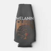 メラニンアフロクイーンワードアート ボトルクーラー (正面)
