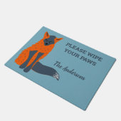 メラニンキツネ動物愛好家 ドアマット (アングル)