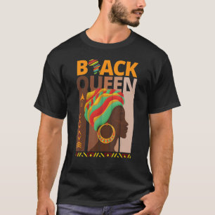 メラニンクイーンアフリカンアメリカンストロングブラックナチュラ Tシャツ