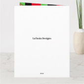 メラニンクイーンアフリカンアメリカン誕生日カード カード (裏面)