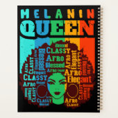 メラニンクイーンブラックガール魔法アフリカンシスタラブ プランナー手帳 (裏面)