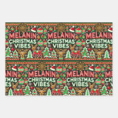 メラニンクリスマスビーブラッピング紙シート ラッピングペーパーシート (正面2)