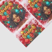 メラニンクリスマスブラッククイーンメラニン女性クリスマス 薄葉紙 (詳細)