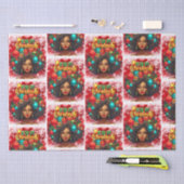 メラニンクリスマスブラッククイーンメラニン女性クリスマス 薄葉紙 (クラフト)