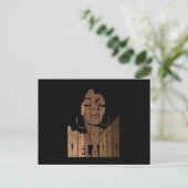 メラニンシェードオブブラウンアフロクイーンブラックヒストリーM インビテーションポストカード (スタンド正面)