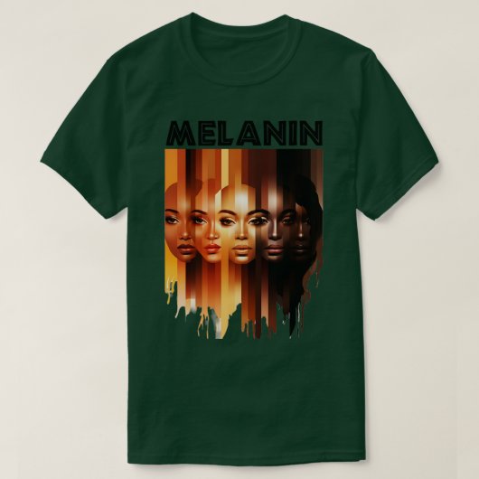 メラニンシェード美しいfor Women Tシャツ (デザイン正面)