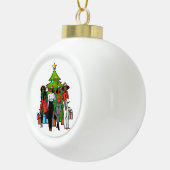 メラニンシスタスクリスマスツリーフレンドリシスタシスタ セラミックボールオーナメント (右)