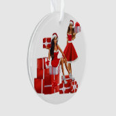 メラニンシスタブラックガール魔法ブラウンスキンガールズ オーナメント (正面)