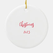 メラニンシスタブラックガール魔法ブラウンスキンガールズ セラミックオーナメント (裏面)