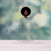 メラニンシックAfro Hairサロン価格とサービス アクリルサイン (ニュートラル)