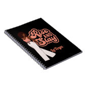 メラニンパーソナライズされた女性の起伏 ノートブック (右側)