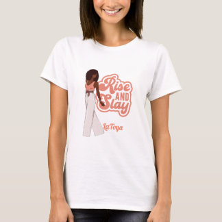 メラニンパーソナライズされた女性の起伏 Tシャツ