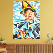 メラニンピエロ幾何学芸術 キャンバスプリント (インサイチュ (リビング))