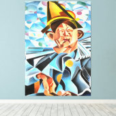 メラニンピエロ幾何学芸術 キャンバスプリント (インサイチュ (ウッドフロア))