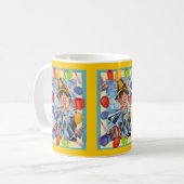 メラニンピエロ幾何学芸術 コーヒーマグカップ (正面左)