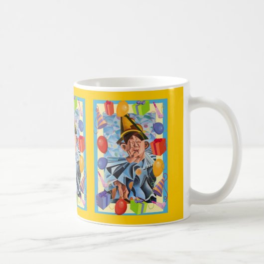 メラニンピエロ幾何学芸術 コーヒーマグカップ (右)