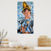 メラニンピエロ幾何学芸術 ポスター (キッチン)