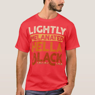 メラニンブラック歴史月淡いメラニン化6月 Tシャツ