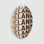 メラニンポピンブラック歴史月Bruh Sista オーナメント (正面)