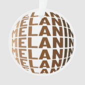 メラニンポピンブラック歴史月Bruh Sista オーナメント (正面)