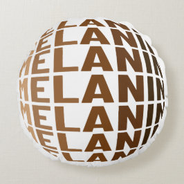 メラニンポピンブラック歴史月Bruh Sista ラウンドクッション