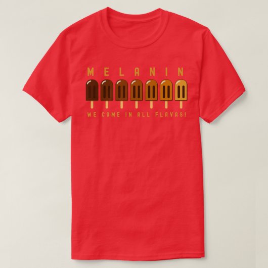 メラニンポプシクルブラウンスキンお祝い Tシャツ (デザイン正面)