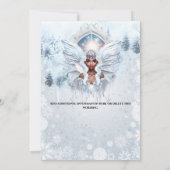 メラニン冬のプリンセスおとぎ話のポータル魅惑 招待状 (裏面)