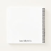 メラニン化のためのタイムレスなヴィンテージエレガンスモダン ノートブック (裏面)