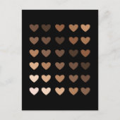 メラニン化アフリカハート愛のためのメラニンプライド ポストカード (正面)