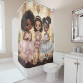 メラニン化プリンセス 威厳のある シャワーカーテン (インサイチュ)