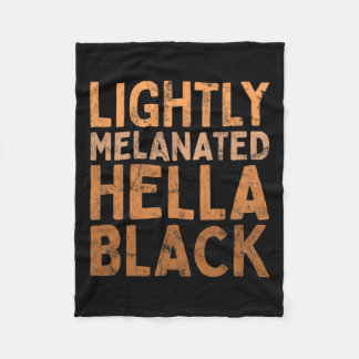 メラニン化ヘルラブラック歴史メラニンアフリカンプリッド フリースブランケット